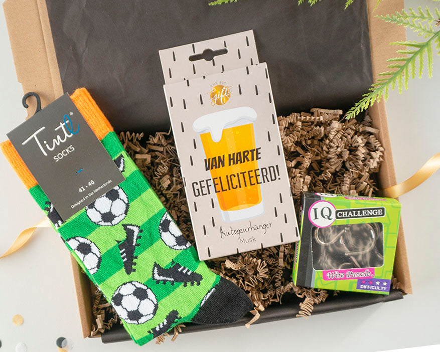 voetbalfan cadeau door de brievenbus