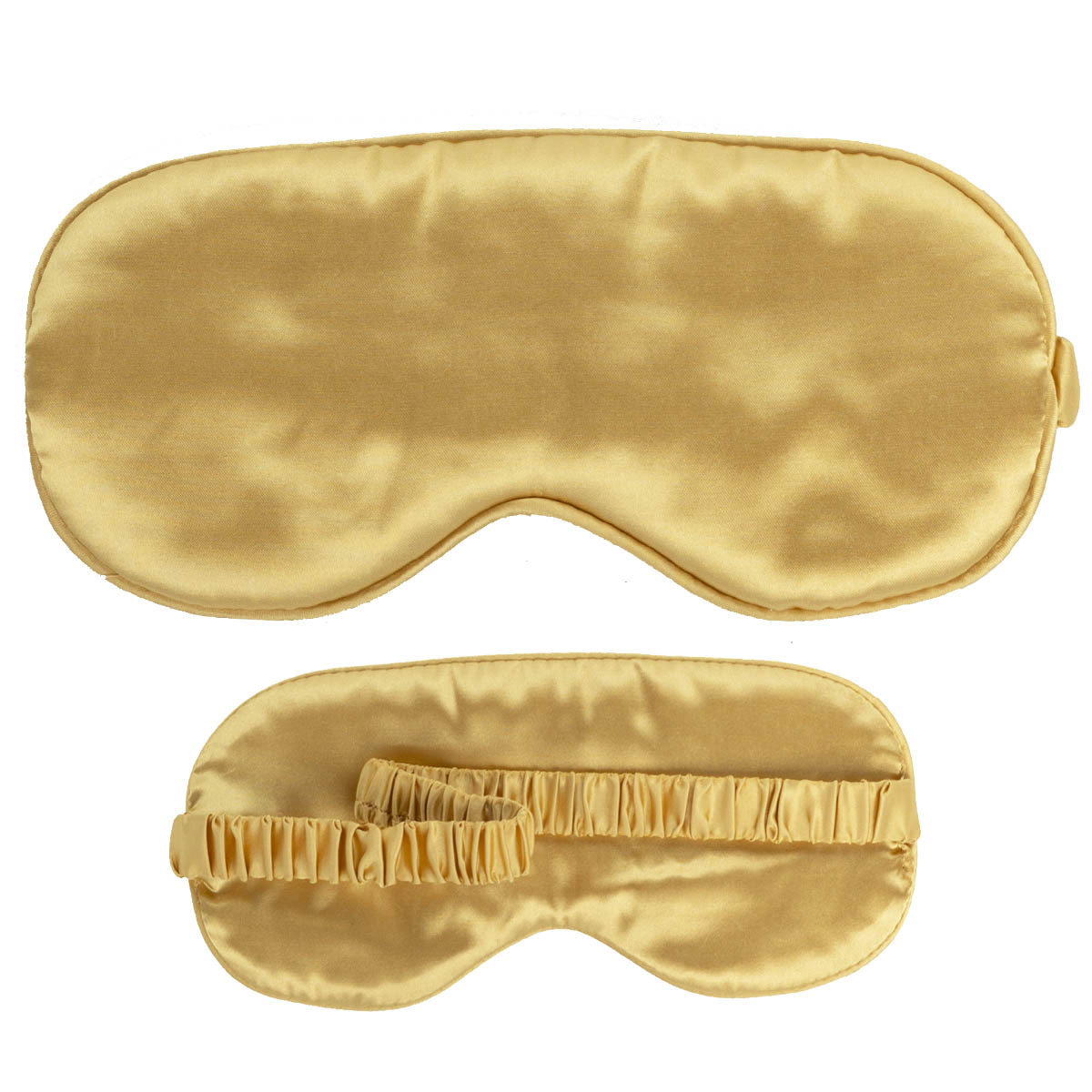 Slaapmasker goud luxe voorkant en achterkant