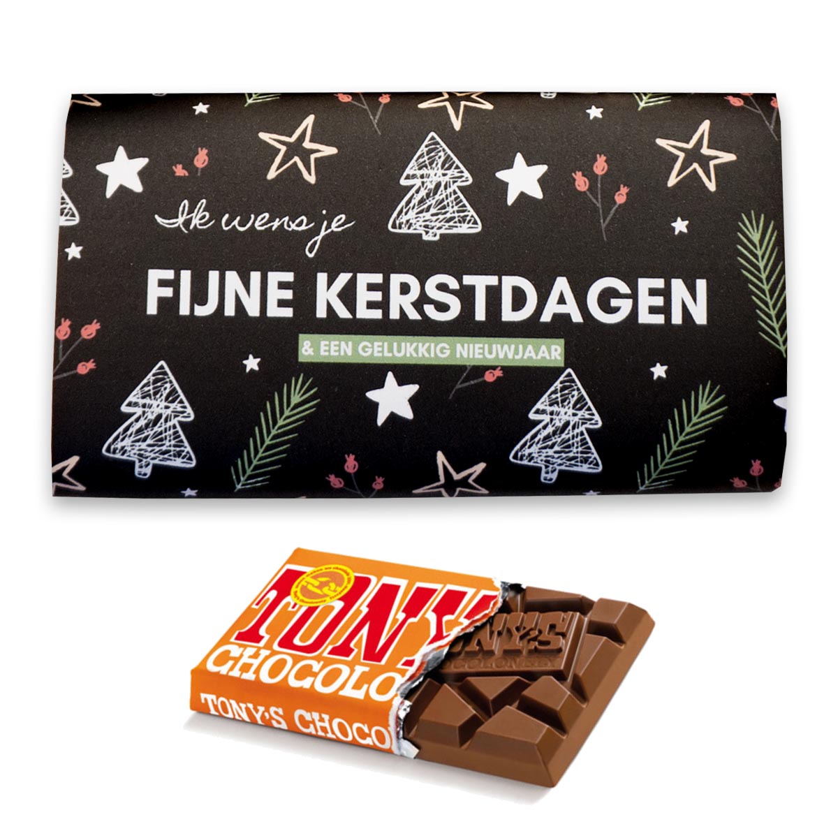 tony chocolonely fijne kerstdagen chocolade